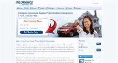 Desktop Screenshot of insurancecompanies.net