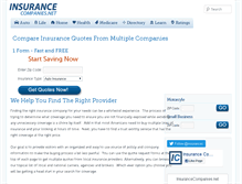 Tablet Screenshot of insurancecompanies.net